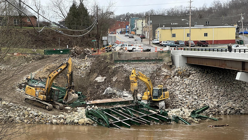 Demolition Complete On Upper Gassaway Bridge